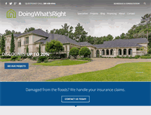 Tablet Screenshot of dwrconstruction.com